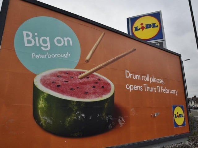 The new Lidl has been built on the site of the old British Sugar offices, which were demolished last year