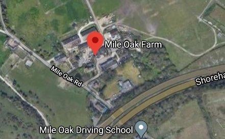 Starting off at Mile Oak Farm using the track to meander amongst fields before heading up on the South Downs Way towards Southwick Hill. Picture: Google