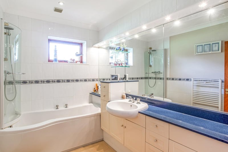The family bathroom has double glazed window to from aspect. Panelled bath with mixer taps and shower attachment. A WC. A wash hand basin. A wall mounted towel radiator.