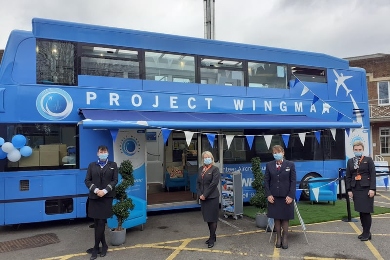 The Project Wingman mobile wellbeing lounge has landed in Bognor Regis
