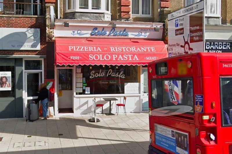 Solo Pasta on Cornfield Road is ranked thirteenth with four and a half 'stars' from 543 reviews. Picture from Google Street Maps. SUS-210604-145129001