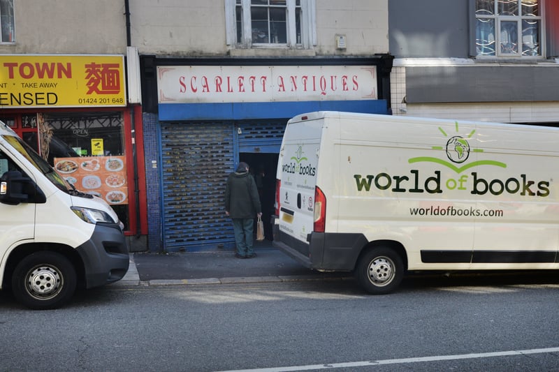 World of Books clearing out Scarlett Antiques in London Road, St Leonards. SUS-210704-102424001