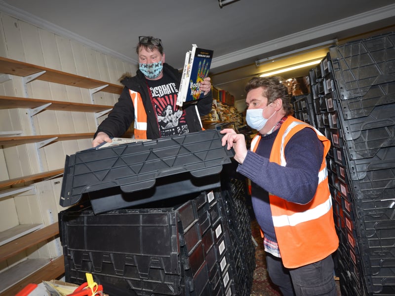 World of Books clearing out Scarlett Antiques in London Road, St Leonards. SUS-210704-102453001
