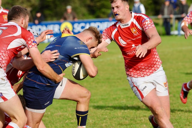 Action from Worthing Raiders' 53-21 win over Barnstaple at Roundstone Lane / Pictures: Stephen Goodger