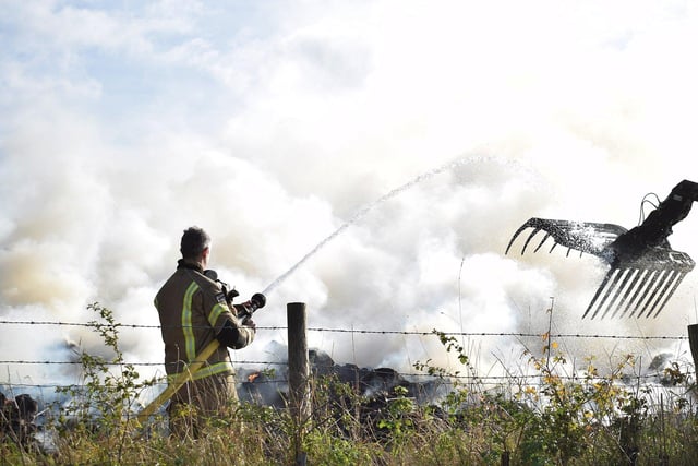 The fire broke out early this morning. Picture by Dan Jessup SUS-210711-135036001