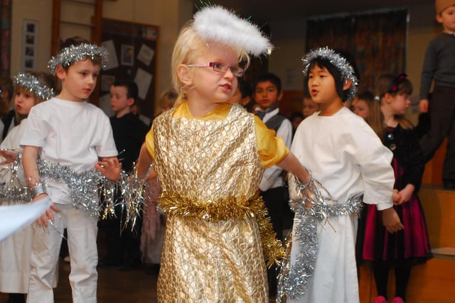 Very angelic performers at Southlands Lower School, 2010