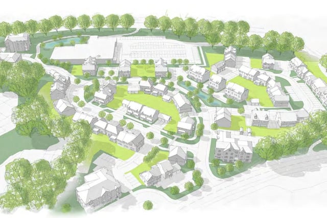 Proposed layout of the redevelopment of the Ashdown House site