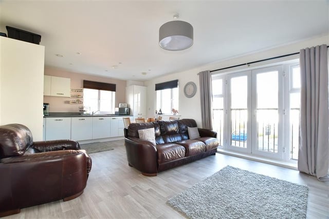 Somerset Road, Faygate, RH12.
2 bed flat for sale for £87,000.
A spacious first floor apartment with allocated parking space located on the popular Kilnwood Vale development. 
Photo from Zoopla.
