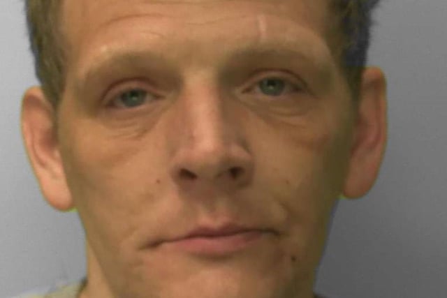 Andrew Larkin, 40, unemployed, of Ninfield Road, Bexhill, who broke into a family's home in Hastings while in possession of a knife, has been jailed for nine years. Larkin entered the property in Brendon Rise around 2.35am on August 2, 2021. The occupants of the house - a woman and her three daughters - were upstairs at the time. They barricaded themselves in a room and dialled 999. Officers attended, and it was discovered a Nintendo Switch, a wallet containing bank cards and some meat products had been stolen from the address. CCTV from the property showed a man wearing a bright orange t-shirt and with a playing card tattoo on his forearm entering the property with a knife in his hand. He was identified as Larkin. Later the same day, police received a call that Larkin was seen in Hastings town centre selling a Nintendo Switch to another man. A bank card stolen during the burglary was also used at a petrol garage in Sidley - CCTV from the garage later confirmed it was Larkin using the card. Larkin was ar