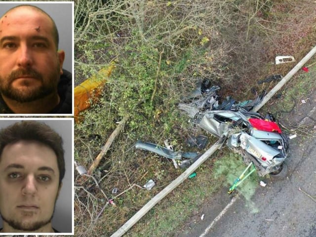 Curtis Gaare Michael, 37 and of Westfield Rise, Saltdean (top left), and Michael Yazgic (bottom left), 29 and of Packham Way, Burgess Hill, both pleaded guilty and appeared before Lewes Crown Court on Thursday, February 3 for sentencing after 24-year-old Callum Chapman, a car enthusiast from Southwater, was tragically killed in a high-speed crash on the A24 near Southwater. Police were called to the incident around 1.25pm on December 6, 2020 after a grey Lexus GS300 lost control and collided with trees. Yazgic was arrested and charged with dangerous driving. Gaare Michael was taken to hospital having suffered serious injuries, and later arrested and charged with causing death by dangerous driving. Gaare Michael was sentenced to three years’ imprisonment, and disqualified from driving for four years and six months. Yazgic was sentenced to six months’ imprisonment and disqualified from driving for 21 months. Both will be subject to an extended re-test should they reapply for their licence.