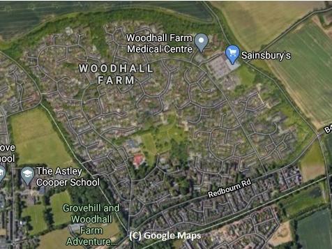 In Woodhall Farm, 3,561 people have received their first and second dose of the vaccine.
