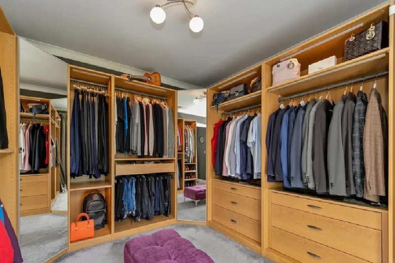 Previously a fifth bedroom, this room has been converted to operate as a walk in dressing room connected to the master bedroom. Which has extended to become a luxury suite, that also contains an en-suite, and an extra room solely dedicated to clothes.