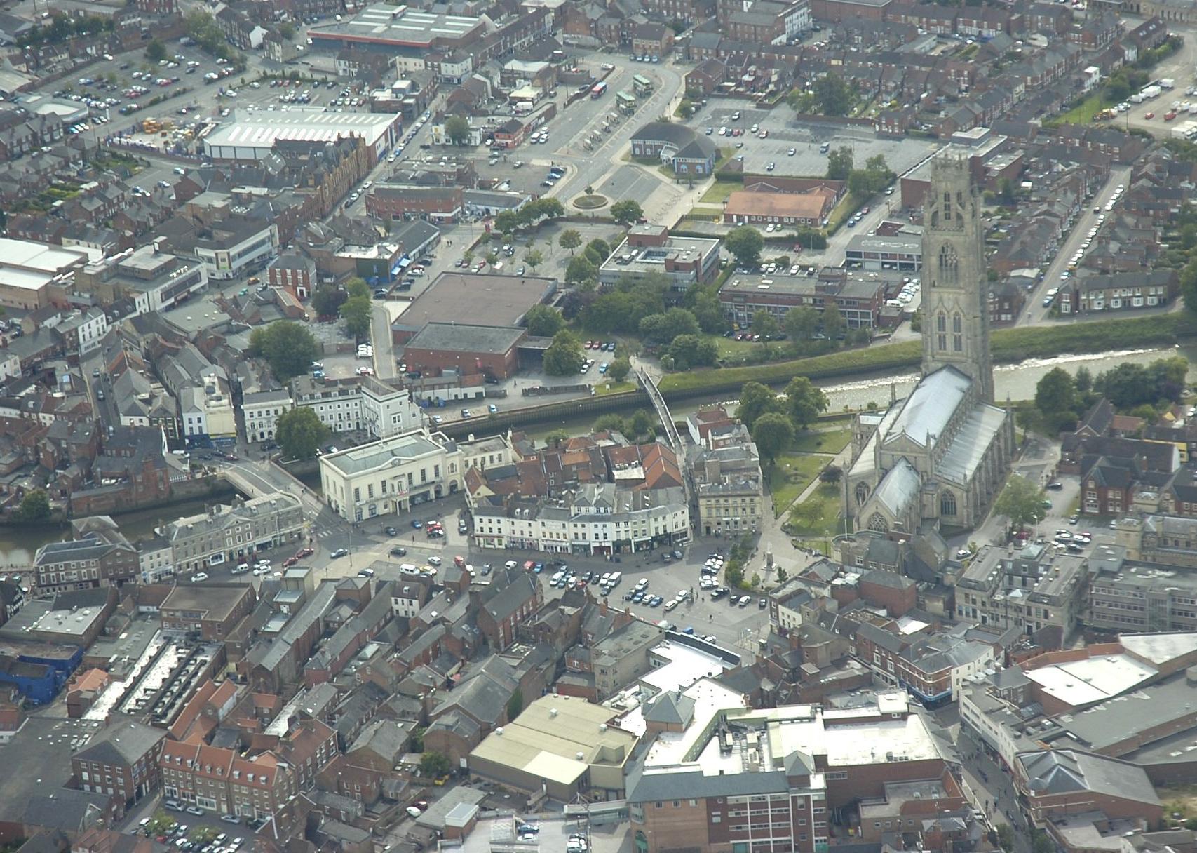 Boston from above, 10 years ago.