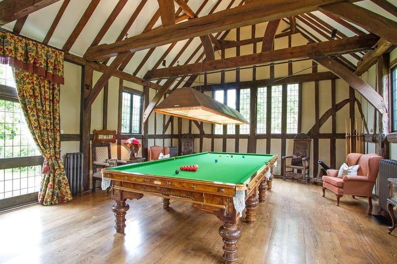 The snooker table in the property