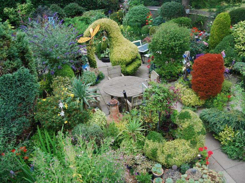 The pub's garden.