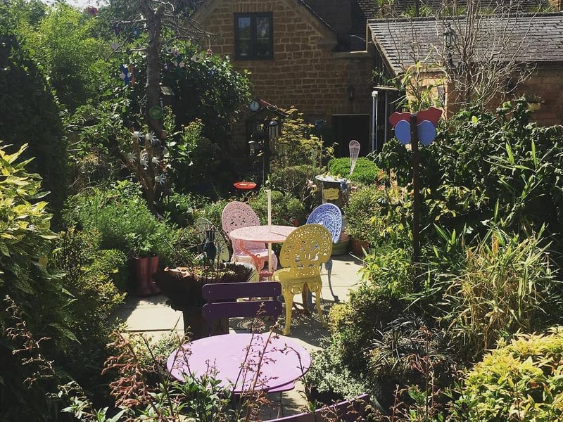 The beautiful garden.