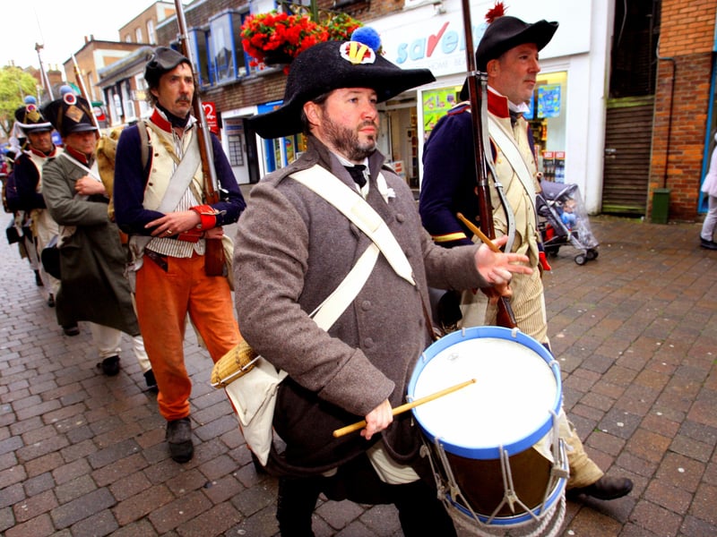 Napoleonic Camp re-enactors. Picture: Derek Martin
