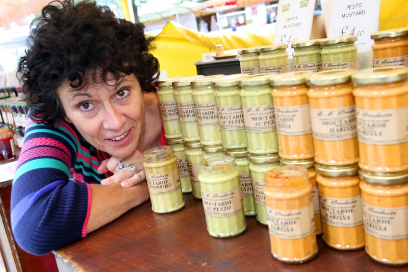 Muriel Charles selling mustards. Picture: Steve Cobb SC11290270a