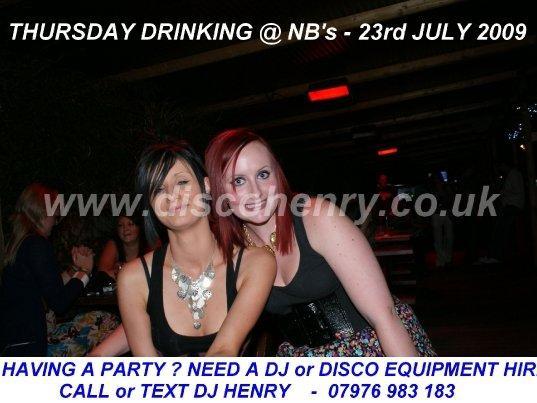 A Thursday night out at NB's and Groove back in July 2009. Photo: Disco Henry
