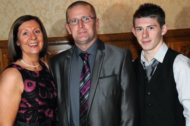 Jacqueline, Ciaran and Callum McAleer who attended the Lissan GFC Centenary Gala Dinner held in the Glenavon House Hotel, last Saturday evening.mm46-157ar.