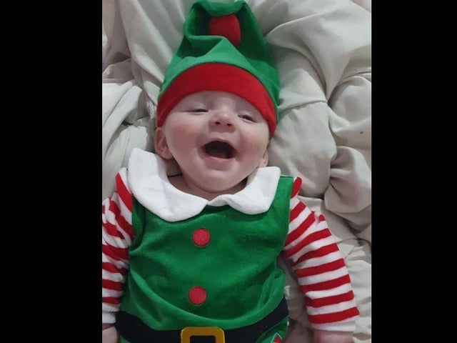 Emma Shiels - Ajay Bradley first Christmas born 27.04.20