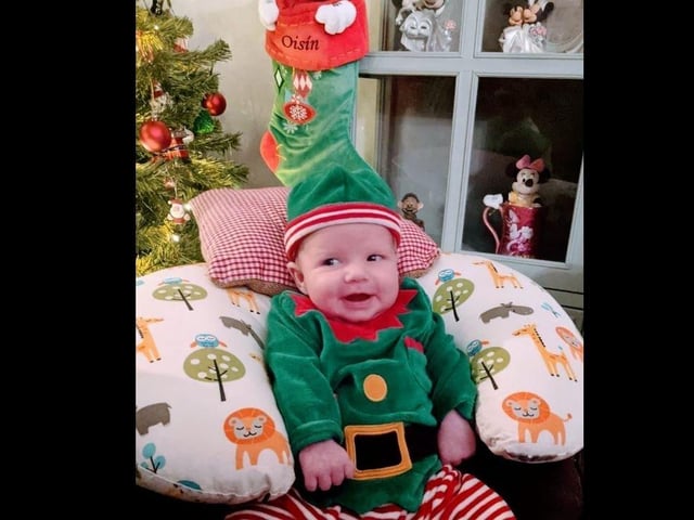 Gemma Kerr - Oisín Emmett Kerr's first Christmas born 29.9.20