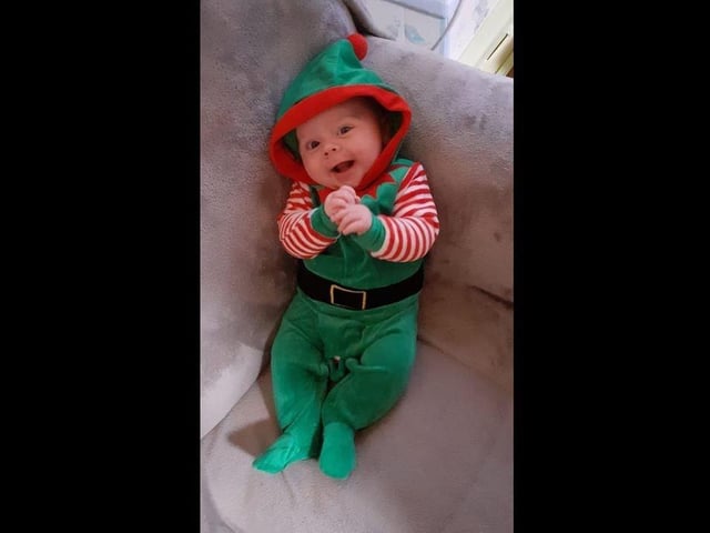 Caitlin Roan - My son Noah's first Christmas, born on the 28th of August.