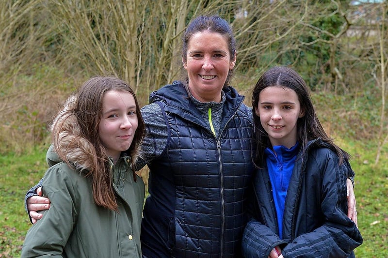 Holly, Martina and Grace McFadden pictured during a recent visit to Bay Road Park. DER2112GS – 008