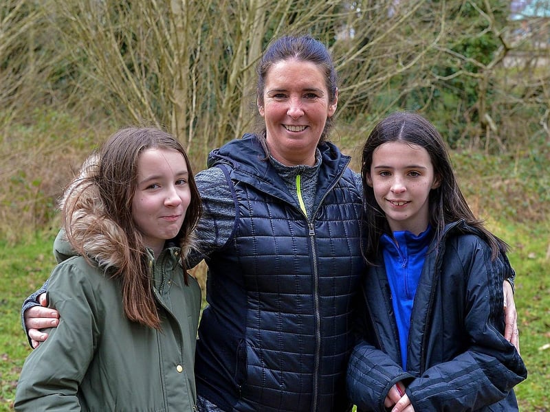 Holly, Martina and Grace McFadden pictured during a recent visit to Bay Road Park. DER2112GS – 008