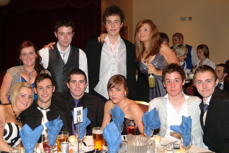 SUITED AND BOOTED...Dominican College upper sixth students enjoy their annual dinner. CR45-170km