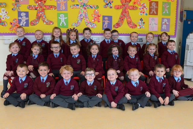 Mrs Doherty’s P1 class at St John’s Primary School. DER2140GS – 005