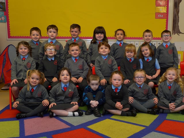 Miss O’Connell’s St Brigid’s Primary 1 class. DER2137GS - 011