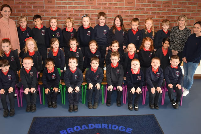 Mrs Quinn's P1 Class Carolann Doherty and Sharon Bradley (Classroom Assistants) - Broadbridge Primary School.