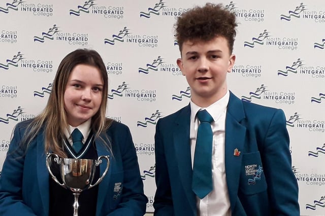 Millie and Shaw - joint prize for Level 2 Travel and Tourism