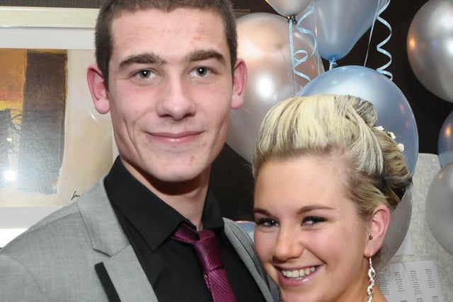 PIctured at Foyle College's annual Formal in the City Hotel are, Liam Irvine and Laura Thompson. Picture Martin McKeown. Inpresspics.com. 26.11.10