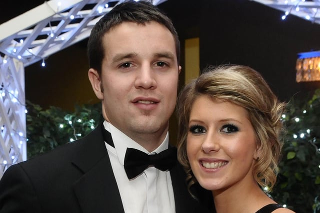 PIctured at Foyle College's annual Formal in the City Hotel are, Mark Donnell and Jordan Hughes. Picture Martin McKeown. Inpresspics.com. 26.11.10