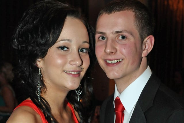 PIctured at Foyle College's annual Formal in the City Hotel are, Holly Johnston and Cnochur Saunders. Picture Martin McKeown. Inpresspics.com. 26.11.10