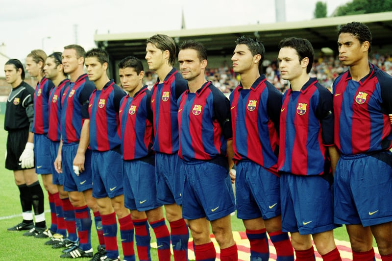 Barcelona team at Brandywell.