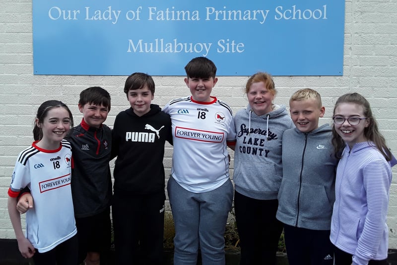 The Primary 7s from Our Lady of Fatima Primary School, Mullabuoy.