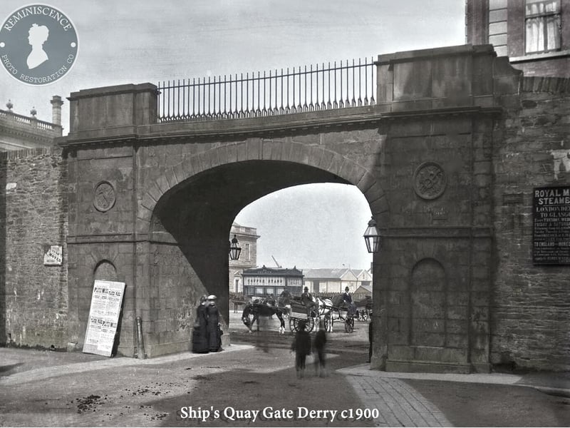 A photograph of Shipquay Gate believed to have been taken around 1900.