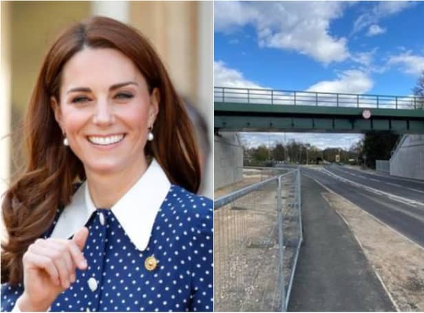 There's been a suggestion the Duchess of Cambridge should re-open the Thorne Road bridge when it finally re-opens. (Photo: Getty)