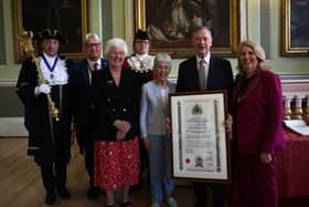 DFS founder Doncaster's Lord Kirkham has been presented with Freedom of the City.