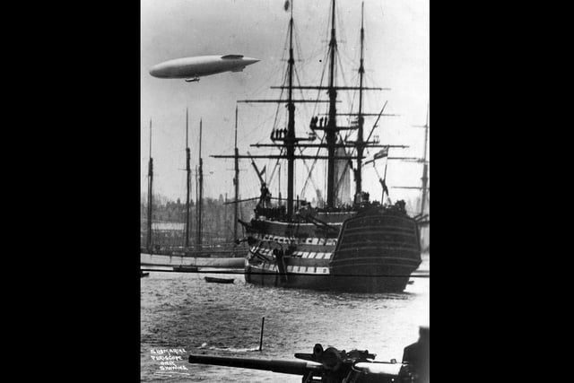 Nelson would have been amazed. Airship over the Victory