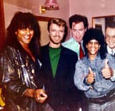 Mick and Dez Bailey with David Bowie