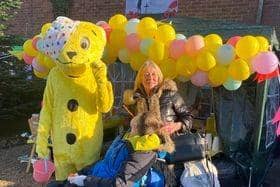 A charity bake sale raised nearly £600 for Children In Need.