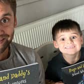 Ric and Hugo are pictured with the new book