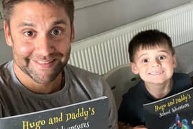 Ric and Hugo are pictured with the new book
