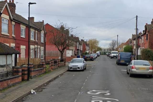 The raid took place in Staveley Street