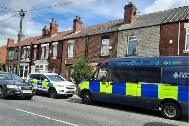 A house in Bentley Road was sealed off after a shooting.
