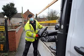 Sandbags have been delivered across Doncaster.